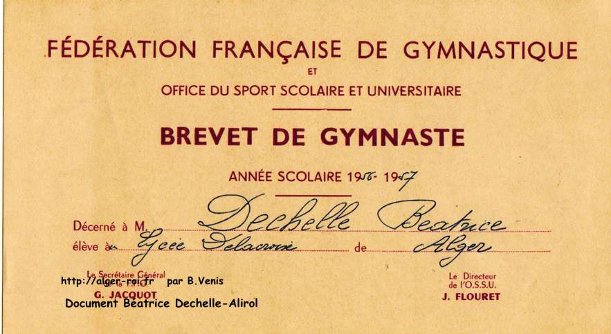 Brevet de gymnaste