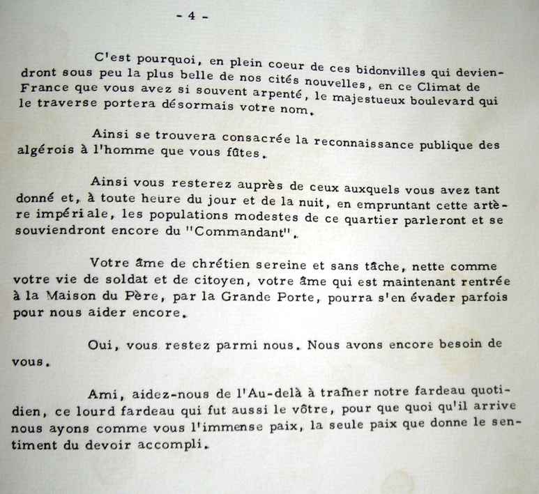 Eloge funèbre du 17 novembre 1956