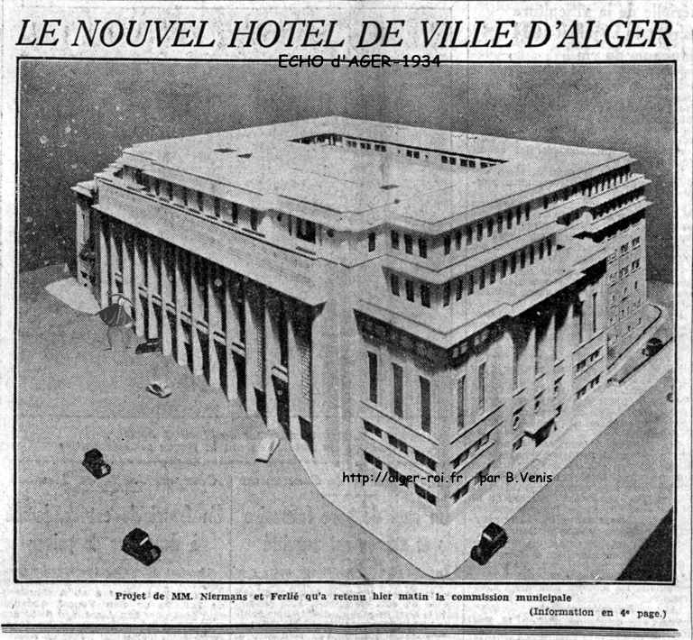 Le nouvel hôtel de ville d'Alger