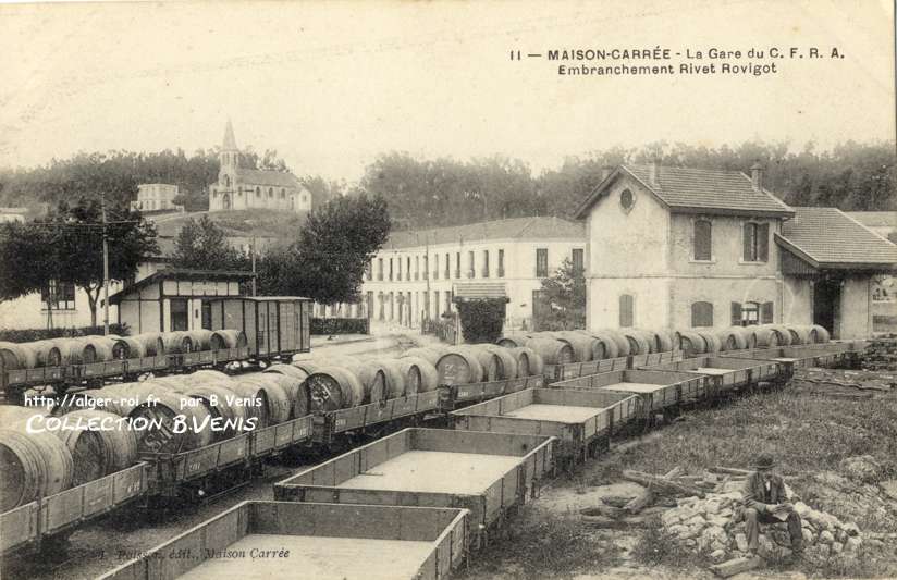 La gare du C.F.R.A - Embranchement Rivet-Rovigo