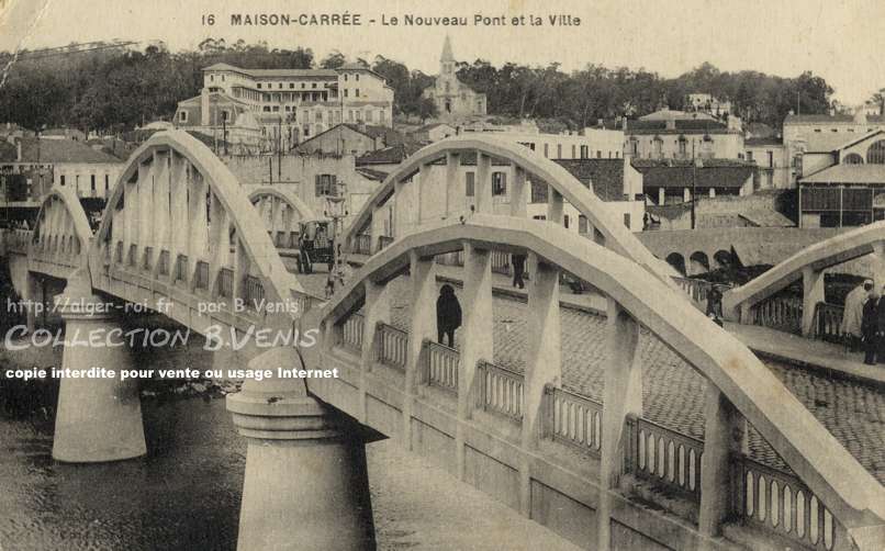 l'Harrach, nouveau pont et la ville