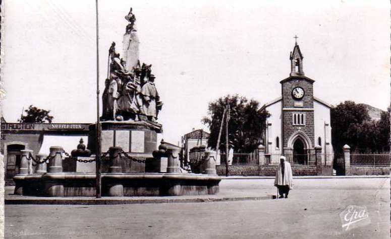 marnia,monument aux morts et l'eglise