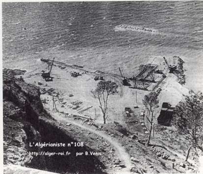 Vue générale de l'avancée des travaux vers 1940 (fonds photographique du SHM)).