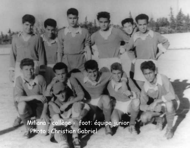 Collège de Miliana , équipe de foot junior