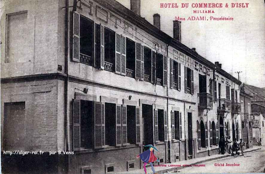 miliana,hotel du commerce et d'isly,adam,