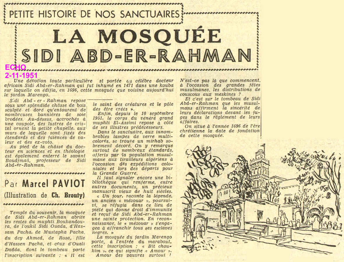 La mosquée de Sidi Abd-er-Rahman