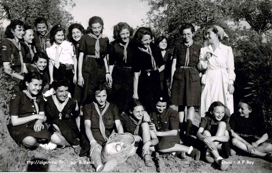 mouvements de jeunesse,guides,camp de rivet,1954