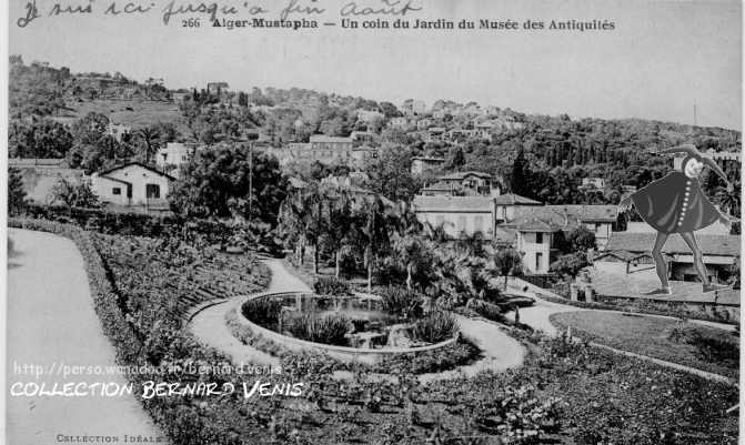 Un coin du jardin du musée des antiquités à Mustapha Supérieur