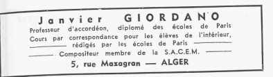 publicité giordano