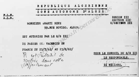 Une autorisation , disons, peu singulière... 
