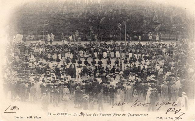 La musique des Zouaves, Place du Gouvernement 