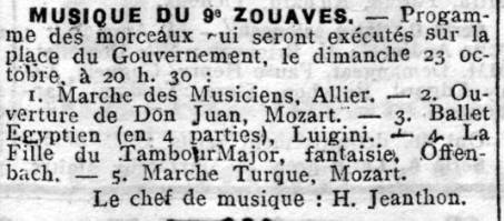 Écho d'Alger du 23 octobre 1921 