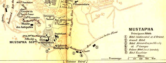 plan pour situer l'hôtel