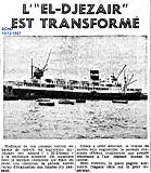 L"El Djezaïr" est transformé - 1937