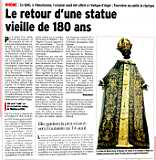 Le retour d'une statue vieille de 180 ans