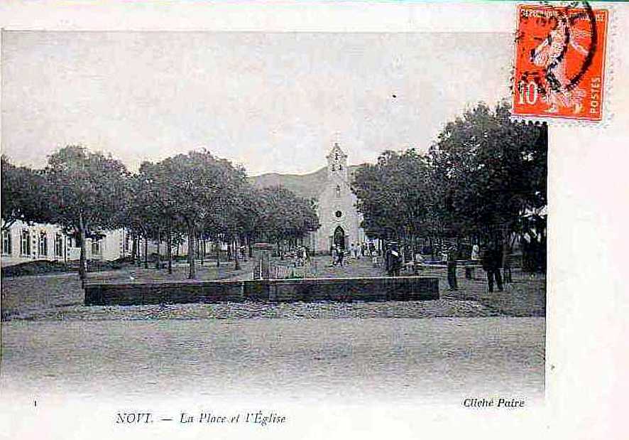 novi,la place et l'eglise