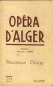 opera d'Alger 1940-1941