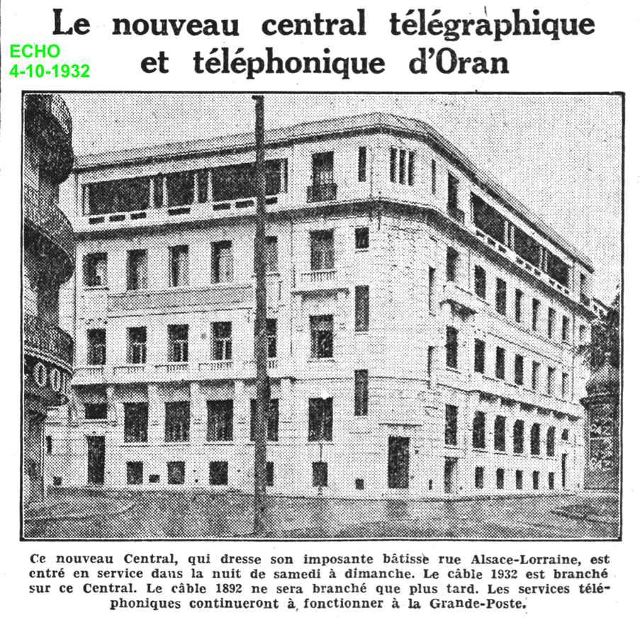 Le nouveau central téléphonique 