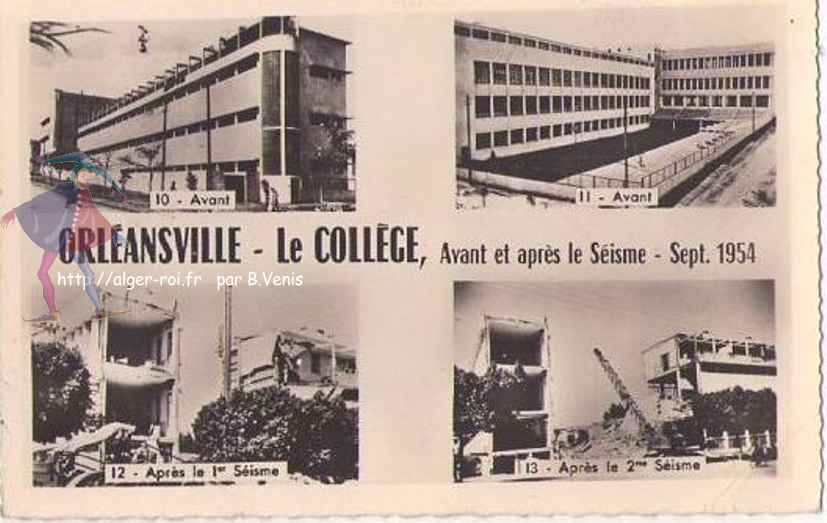 Le collège avant et après le séisme