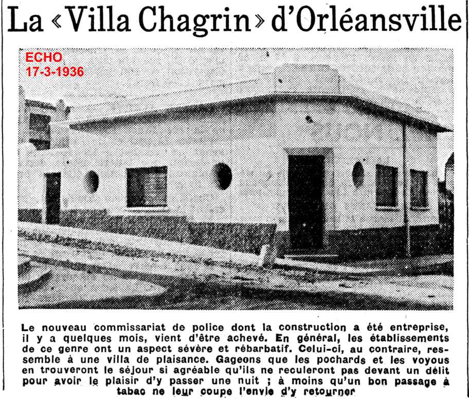 La "Villa Chagrin"d'Orléansville