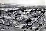 orleansville,vue générale aérienne,cote ouest,quartier des ecoles