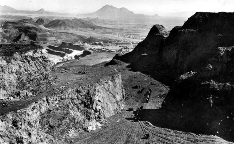 ouenza,le chantier sainte-barbe,mines de fer