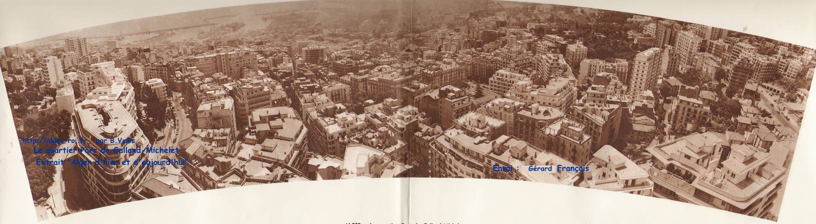 Panoramique sur quartier parc de Galland- rue Michelet (octobre 1957)