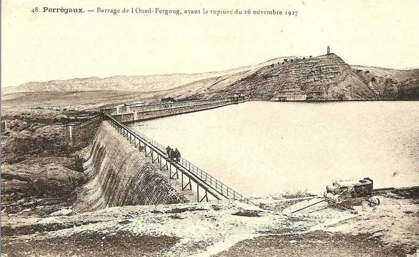 Barrage de l'oued Fergoug avant la rupture de 1927