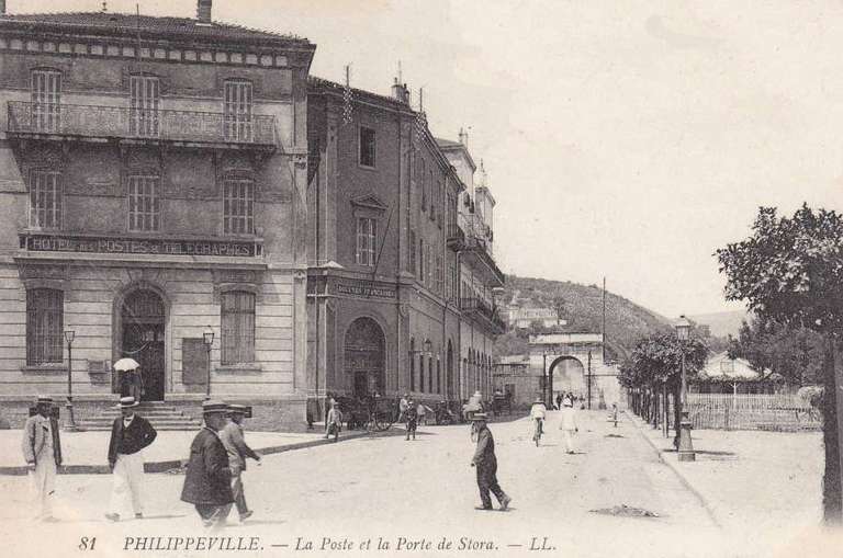 philippeville,poste et porte de store,route de la corniche