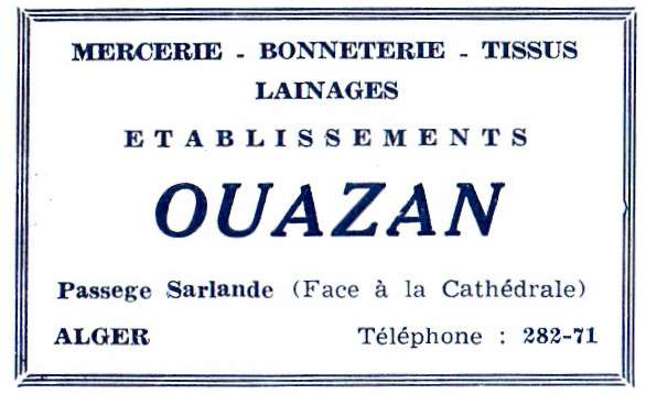 place gouvernement,etablissements ouazan,passage sarlande