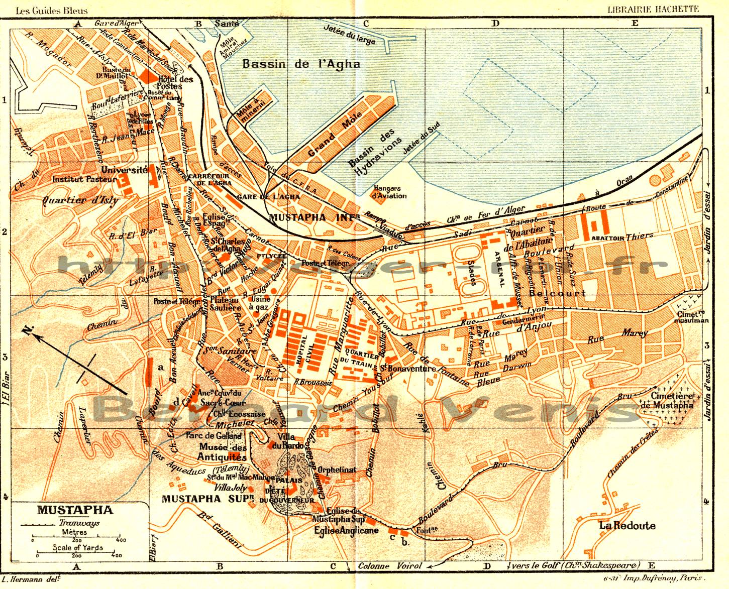 plan extrait de "Guides bleus" - 1930