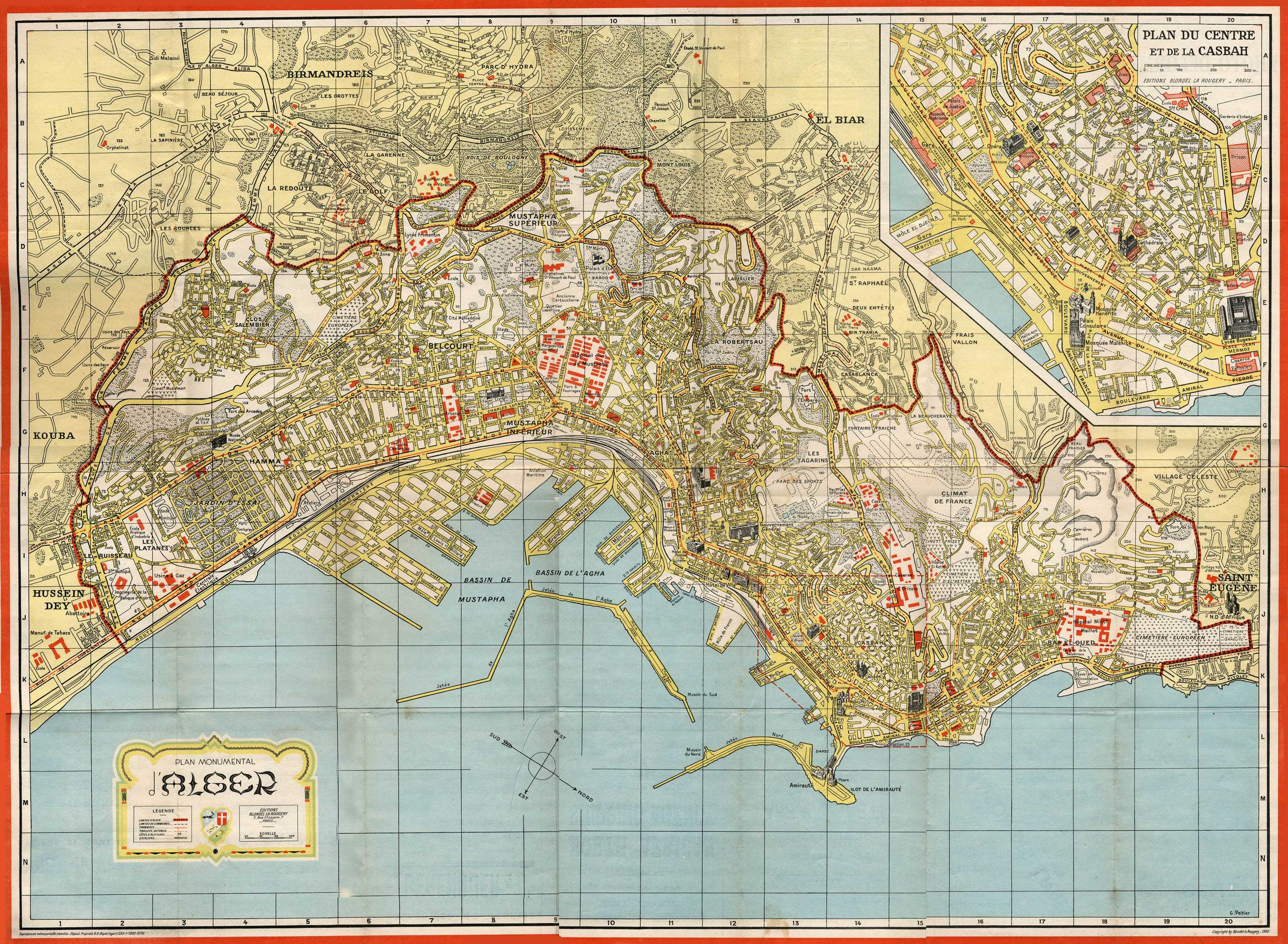 ALGER, PLAN MONUMENTAL - 1950