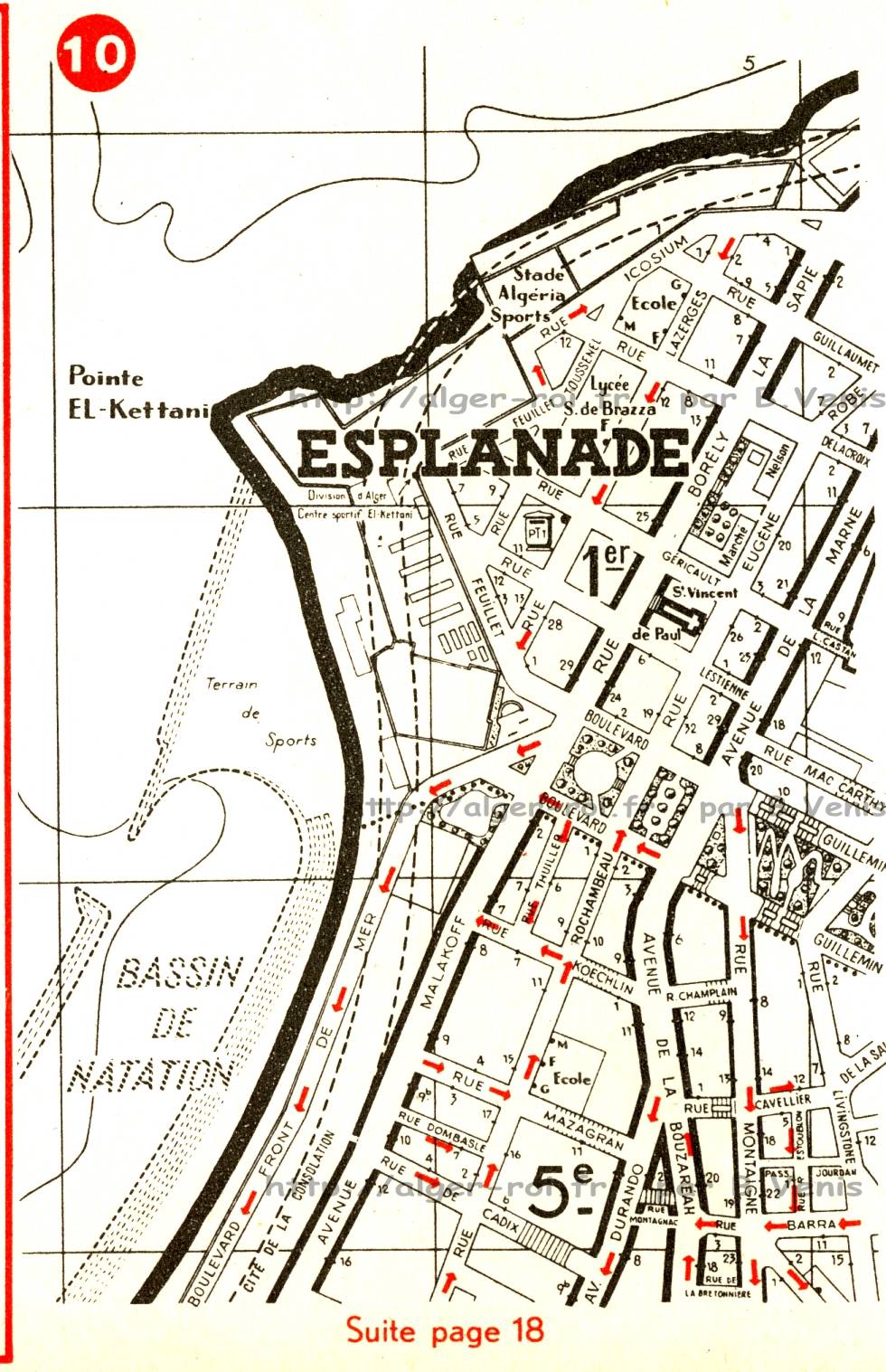page 10 : Pointe El-Kettani, esplanade, bd Guillemin