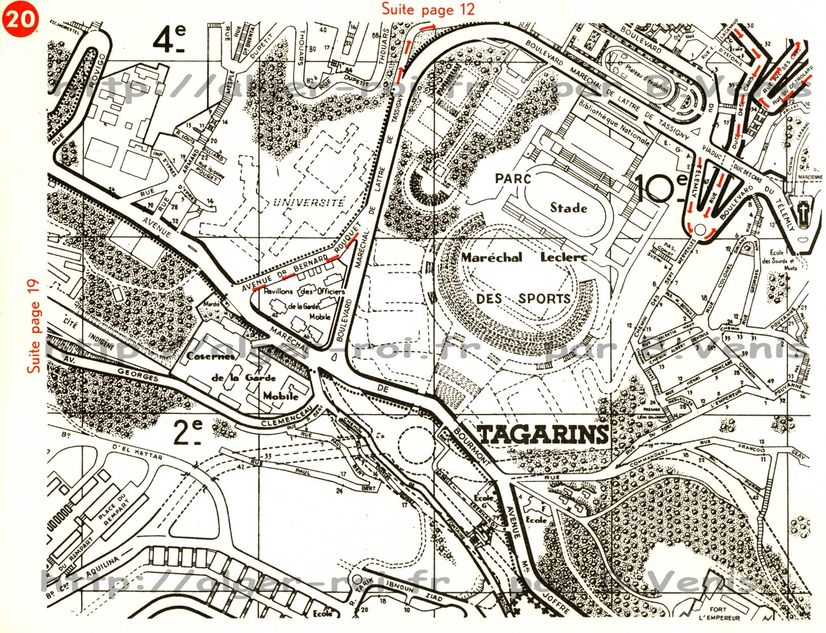 page 20 : Tagarins, stade Leclerc, ...plan vrillon