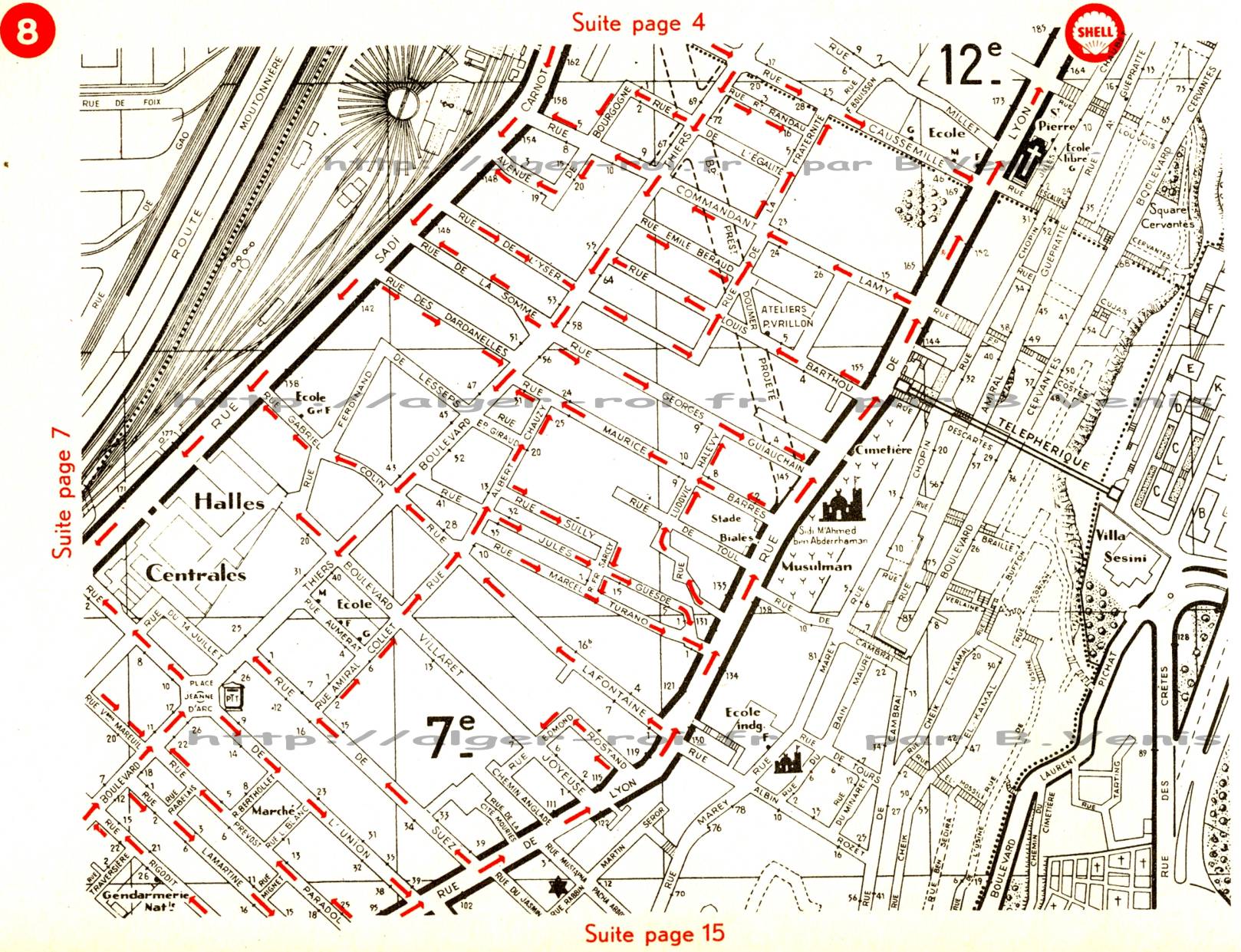 page 8 : 7è, 12è, halles centrales, villa Sesini, StPierre, ...