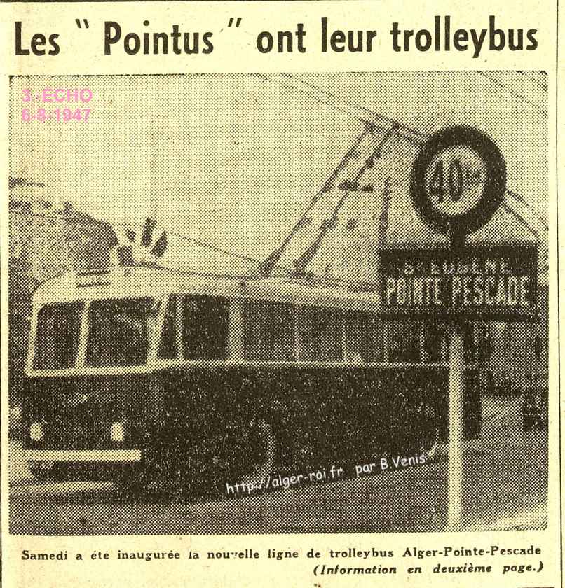 La ligne de trolleybus