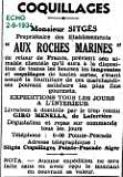 Sitgès, les roches marines