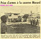 Prise d' armes à la caserne Morard