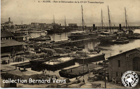 le port et le débarcadère de la Cie Gle Transatlantique