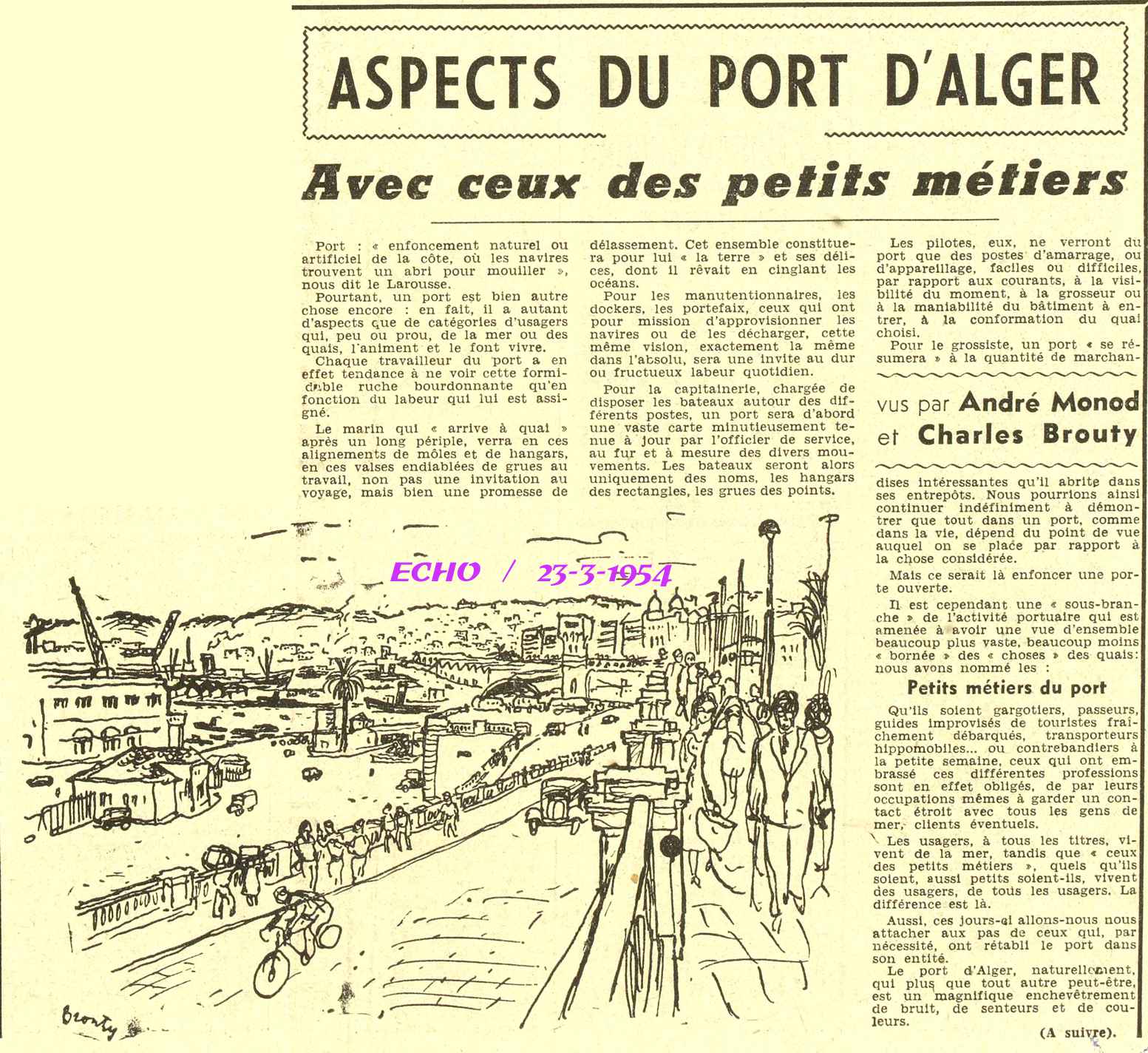 ASPECTS DU PORT D'ALGER