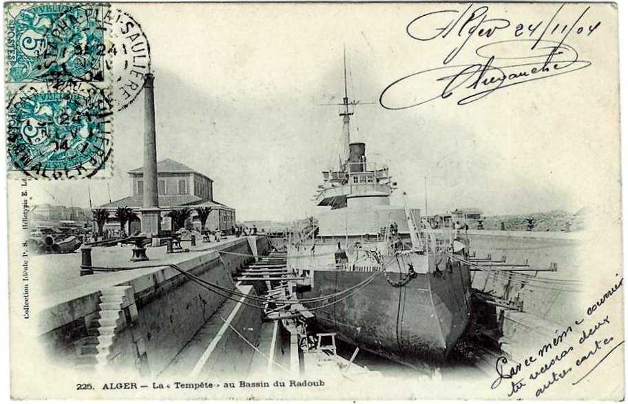 les quais,le port,le tempete au bassin de radoub