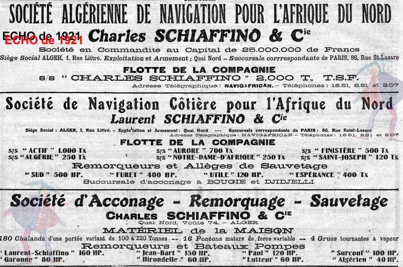 Société algérienne de navigation pour l'Afrique du nord.