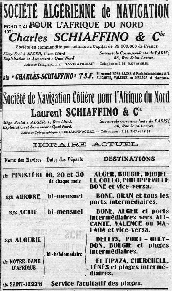 Société algérienne de navigation pour l'Afrique du nord.