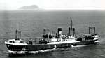 Passant au large de Gibraltar, le cargo "Charles-Schiaffino"