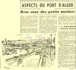 ASPECTS DU PORT D'ALGER 