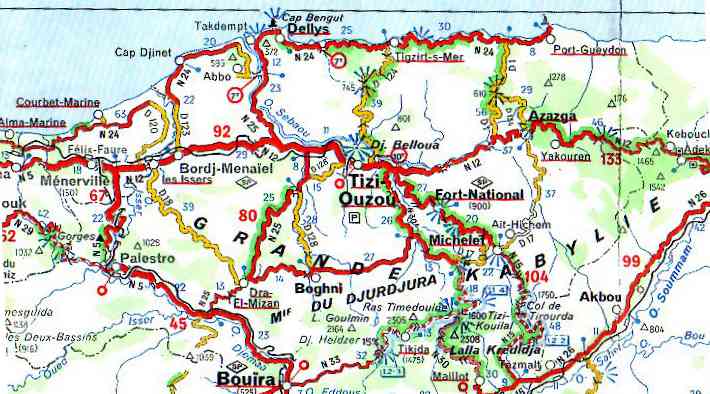 Pour situer Port-Gueydon ( carte Michelin, n°172)