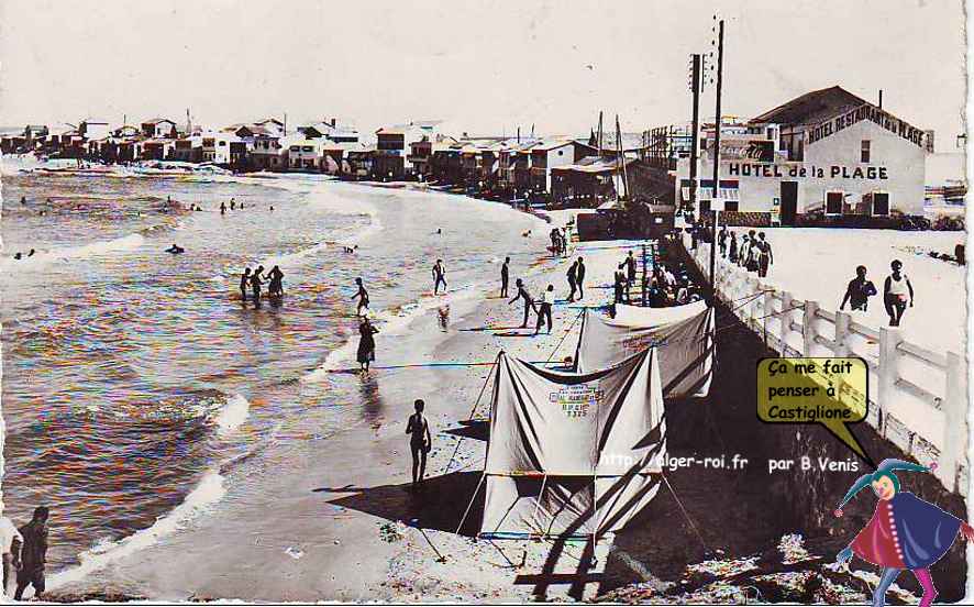 La plage et l'hôtel de la plage