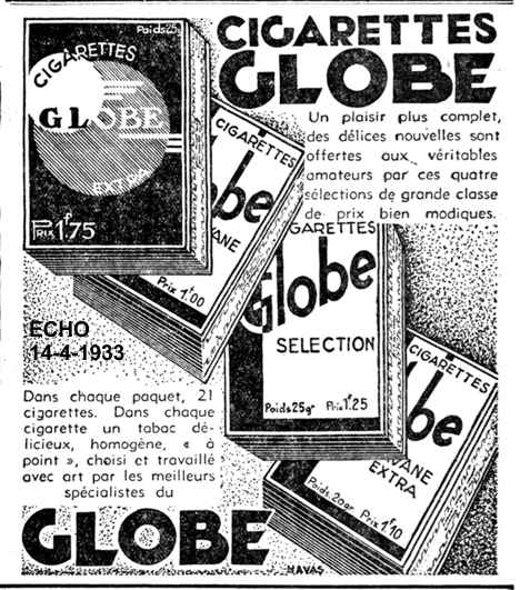 CIGARETTES GLOBE