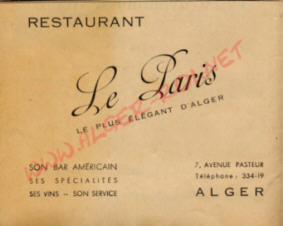 Restaurant le Paris