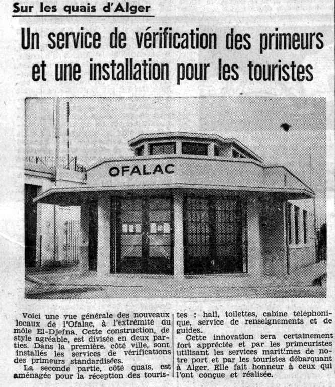 les quais,services de verification des primeurs,l'ofalac